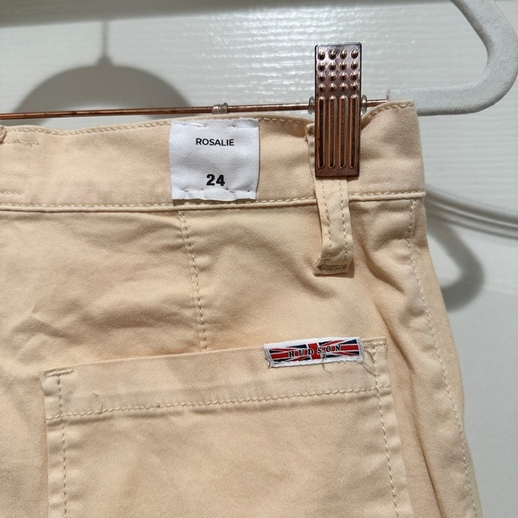 NWT Hudson Jeans Rosalie High Waisted Cargo Jeans in Bleached Sand - Picture 10 of 11